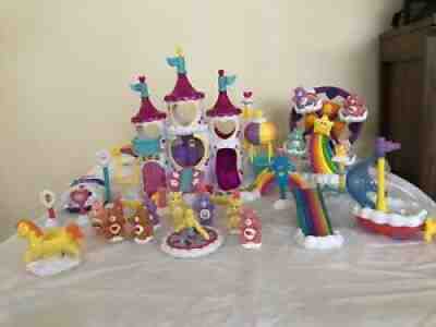 Care Bears Care-A-Lot Castle Play set with Ferris Wheel, Boat Car, figures WORKS