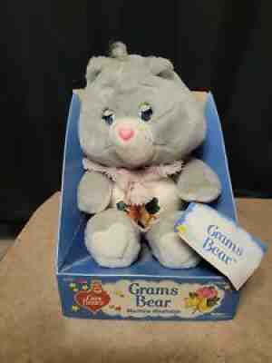Vintage Grams Bear Care Bear Plush Stuffed Animal by Kenner New in Box and tag