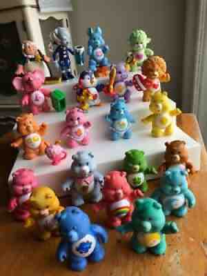 VHTF Lot of 30 Vintage Care Bears & Cousins Poseable Figurines Accessories 1980s