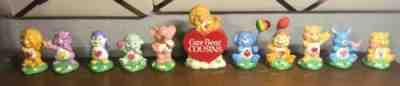 Vintage 80's collectibles - Complete Care Bear Cousins Ceramic Set with Extras