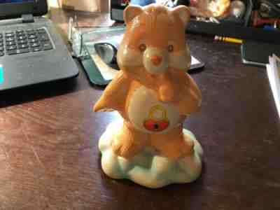 1985 care bears figural ceramic bank no stopper or label exc cond SECRET BEAR