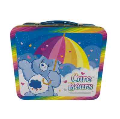 Care Bear Tin Box Lunch Box Blue Care Bear