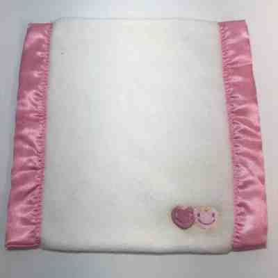 Care Bear Cubs 2004 Replacement BLANKET for Love-a-Lot Cub Pink Satin & White