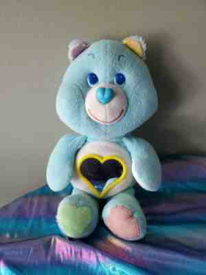 Vintage 1985 My First Care Bear Blue Mirror Rattle For Babies/Infants