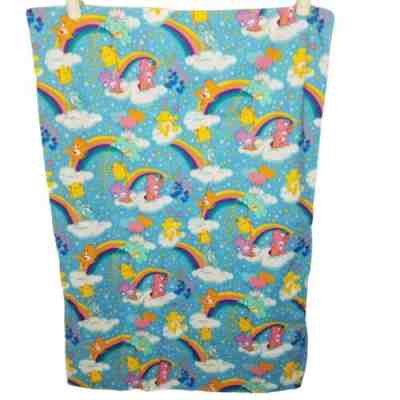 Care Bear Blue Rainbow Pillowcase Envelop Closure Bedroom Nursery Bedding Soft