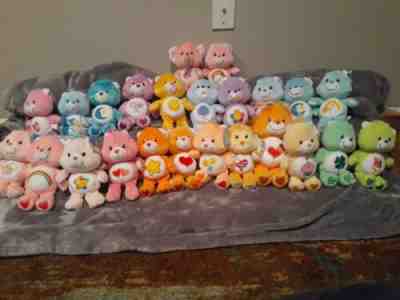 20th Anniversary Care Bears Lot Of 24 Plush Collectables