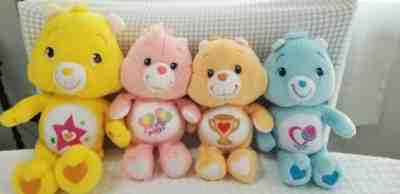 Vintage Care Bears plush lot of 4 Superstar, Daydream, Champ, and Play A Lot