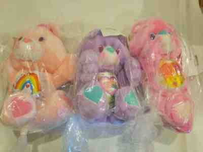 Vintage Care Bears Plush Lot 1991 Cheer, Share, Love-A-Lot Toys - BRAND NEW!