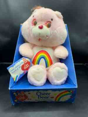 VTG 1982,1983, 1984 CHEER BEAR-NEW IN BOX ATTACHED CARE BEAR