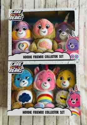NIB 6-pack Care Bears Hoodie Friends Collection Set