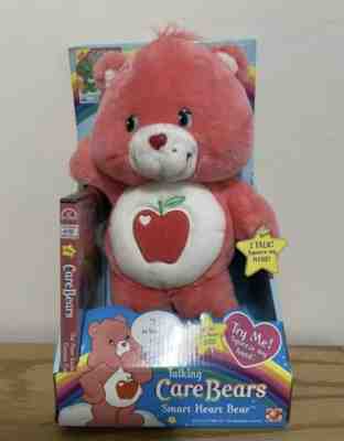 Care Bear Talking Smart Heart Bear With DVD 2005 NIB