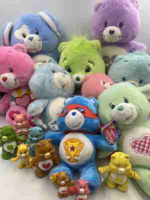 Mixed Lot of Care Bears Plush Dolls and Cake Topper Figures Various Mix Clean!