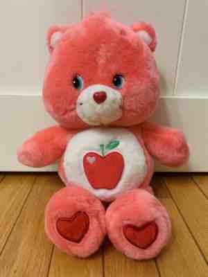 Very Rare talking 2005 Care Bears Smart Heart Bear Plush 12in Apple