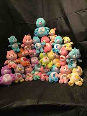 Lot of 23 Care Bears Plush Stuffed Animals. Dated 2002-2003. (RB)