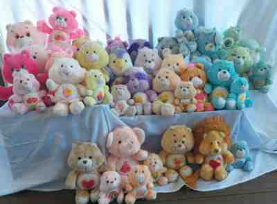 1983-91 Kenner Care Bears & Cousins Plush Stuffed Lot Cheer Love A Lot Secret 41
