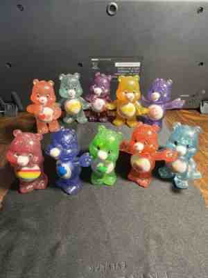 Care Bears Collectible Glitter Figures Complete Set Blind Bag Series 2