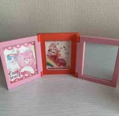 Reserved Care Bear Clock Photo Frame Mirror Pink Japan