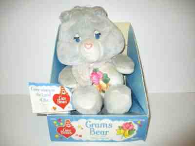 Care Bears 1985 Grams Bear w/ Tag (Never Removed From Box) Kenner