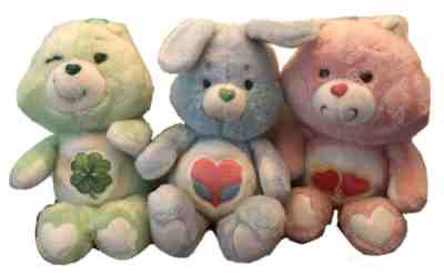 Vintage 1980s Care Bears & Cousins Plush Swift Heart Rabbit Good Luck Luv A Lot