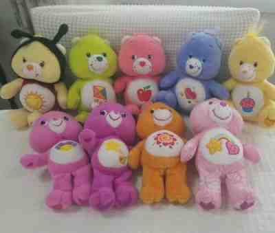 Vintage Care Bears plush. Special lot of 9 8 inch rare collection