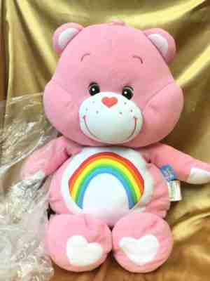 30â? Care Bears 2007 Vintage Pink Cheer Bear Cuddle Pillow Beautiful Bear New W/O