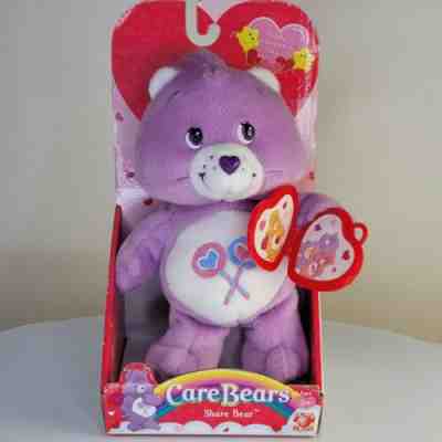 New 2005 Care Bears Share Bear Happy Valentines Day Bear Play Along 7
