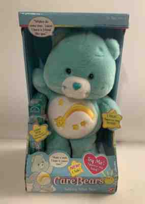 2003 Care Bears Talking Wish Bear & VHS New in Box