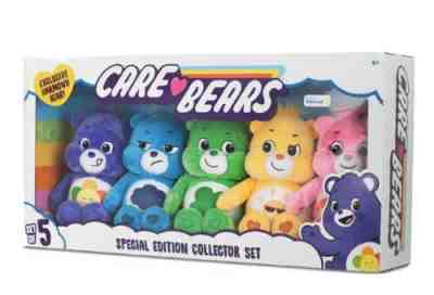 CARE BEARS 2020 Walmart Exclusive Collectors Set of 5 With Harmony Bear HTF ð??¥