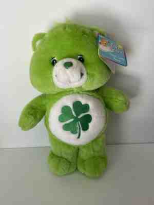 Care Bears Good Luck Lucky Green Shamrock Bear Plush 12â? Stuffed Animal Toy