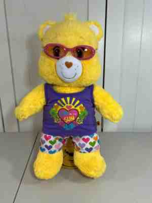 ð??? Build A Bear Yellow Funshine Care Bear w/ Fun in the Sun Outfit ð??? Sound