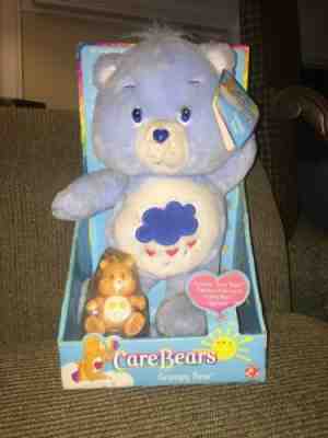 2002 RARE Care Bear (Grumpy) NBO w/FriendBear Figurine! No VHS!