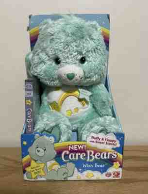 Care Bear Fluffy Floppy Scented Wish Bear With DVD NIB 2005