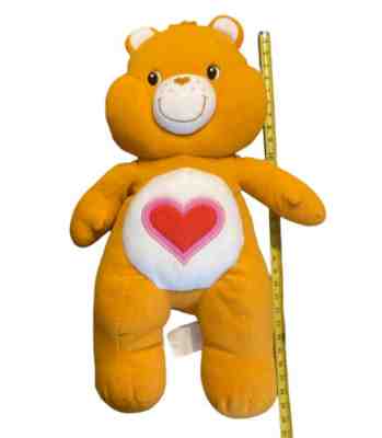 Vintage 2002 Care Bears Tenderheart Bear Jumbo 24 to 27â? Orange Plush