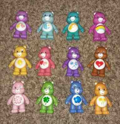 Â©JP Just Play CARE BEARS COLLECTOR SET Lot of 12 plastic figures 3