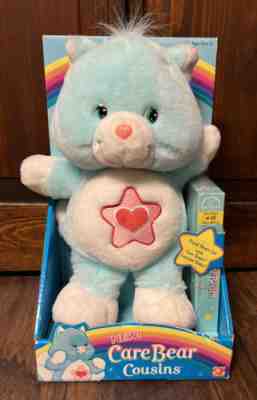 SOLD-AWAITING PAYMENT 2004 Care Bears PROUD HEART CAT Plush w/VHS TAPE