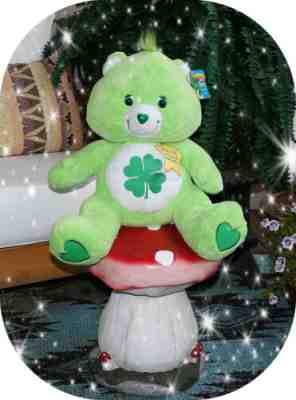 Good Luck Care Bear Plush 21â? Large Jumbo 2006 Play Along w/ tags stuffed toy