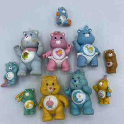 Vintage 1983 1984 Care Bears PVC Poseable Figures Lot Mini Figures Toys