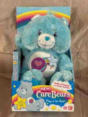 PLAY-A-LOT Care Bears DVD Fluffy Floppy Plush 2006 12