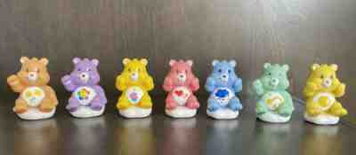 Lot of 7 Vintage Care Bears PVC Figurines Figures Set