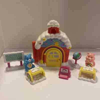 2003 Care Bears Playset: Cheer Bear's Care-a-lot School House Complete