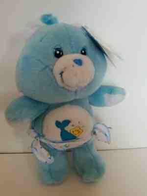 Rare Mint Care Bear 2002 Baby Tugs 11â?? Plush Blue Bear With Diaper
