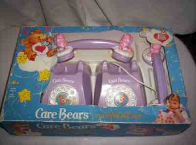 Vintage 1983 Care Bears Battery Inter-Com Telephone Set