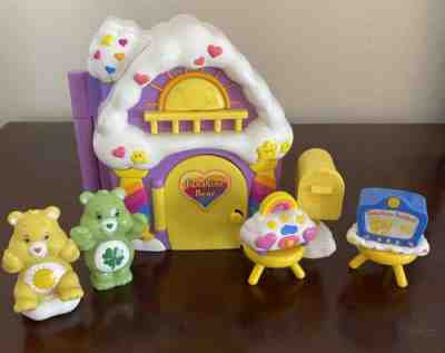 2003 Care Bears Playset: Funshine Bear's Care-a-lot House W Accessories