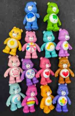 Lot of Vintage Care Bears Mini Figures Cake Toppers Toys Plastic TCFC