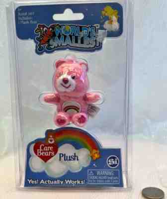 Worlds Smallest Care Bear Cheer Bear Pink Series 1 Item 541T NEW RARE
