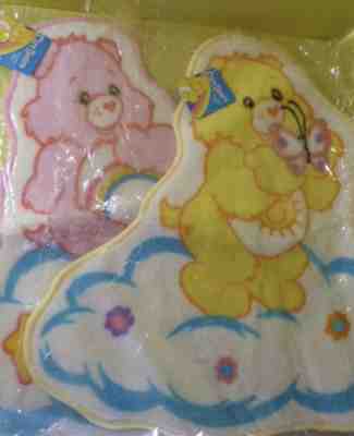 Care Bear Bath Mat Yellow Pink 2pc Brand New Japan