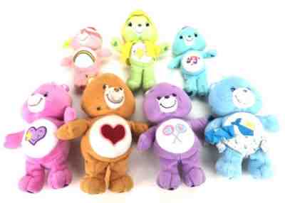 Lot of 7 Care Bears 7 ? 12 ? Various Plush 2002-2004 Vintage Stuffed Animals