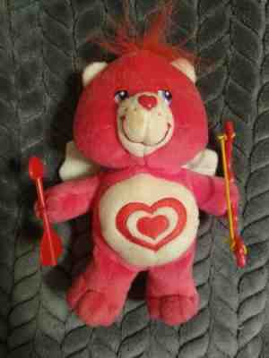 Care Bears All My Heart Bear 2005 Pink Valentine Cupid Bow/Arrow/Wings 7â?