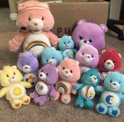 Vintage Care Bears lot of 12 2002-2013 Cheer Bedtime Share Thanks-a-Lot Funshine