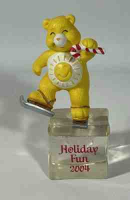 Care Bears Holiday Fun Funshine Bear 4â? Carlton Cards Figure 2004